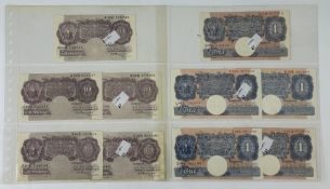 Banknotes: K O Pettiatt, 10/- Notes ( 5 ) No’s R34D 158744, J89D 622337, B20D 679166, Z80D 254834, Z