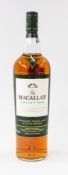 Whisky: Macallan Select Oak Highland Single Malt Scotch Whisky, 1 litre.