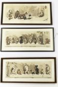 Pictures: Arthur Boris Klein (1893-1985) Three scenes from the 'Dirty Dogs in Paris' series Etchings