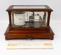 Scientific Instruments: an aneroid barograph by Short & Mason of London, late 19th century, in a