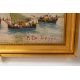 Frances H McKay (American, 1880-1969) Boats in a harbour Signed 'F. H. McKay' bottom left, oil on ca - Image 4 of 6