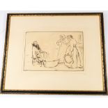 Pictures: Edmund Blampied (Jersey, 1886-1966) The Sick Man Etching Signed in pencil 21.3cm x 30.4cmP