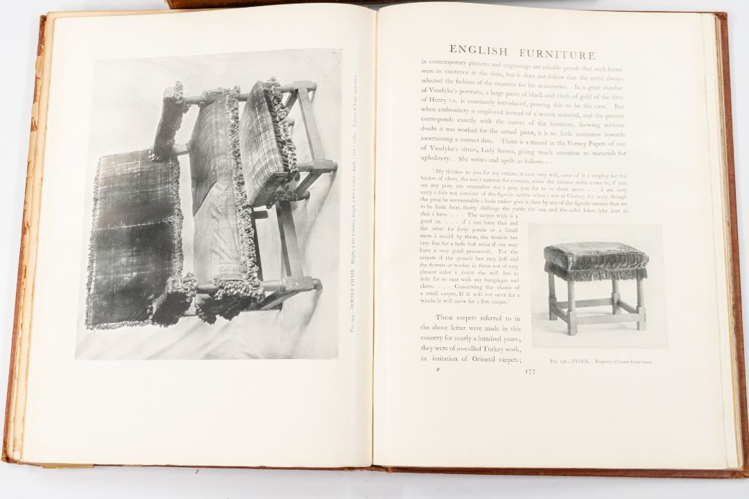 Books: Percy MacQuoid, The History of English Furniture' in four volumes: comprising, 'The Age of - Image 6 of 6