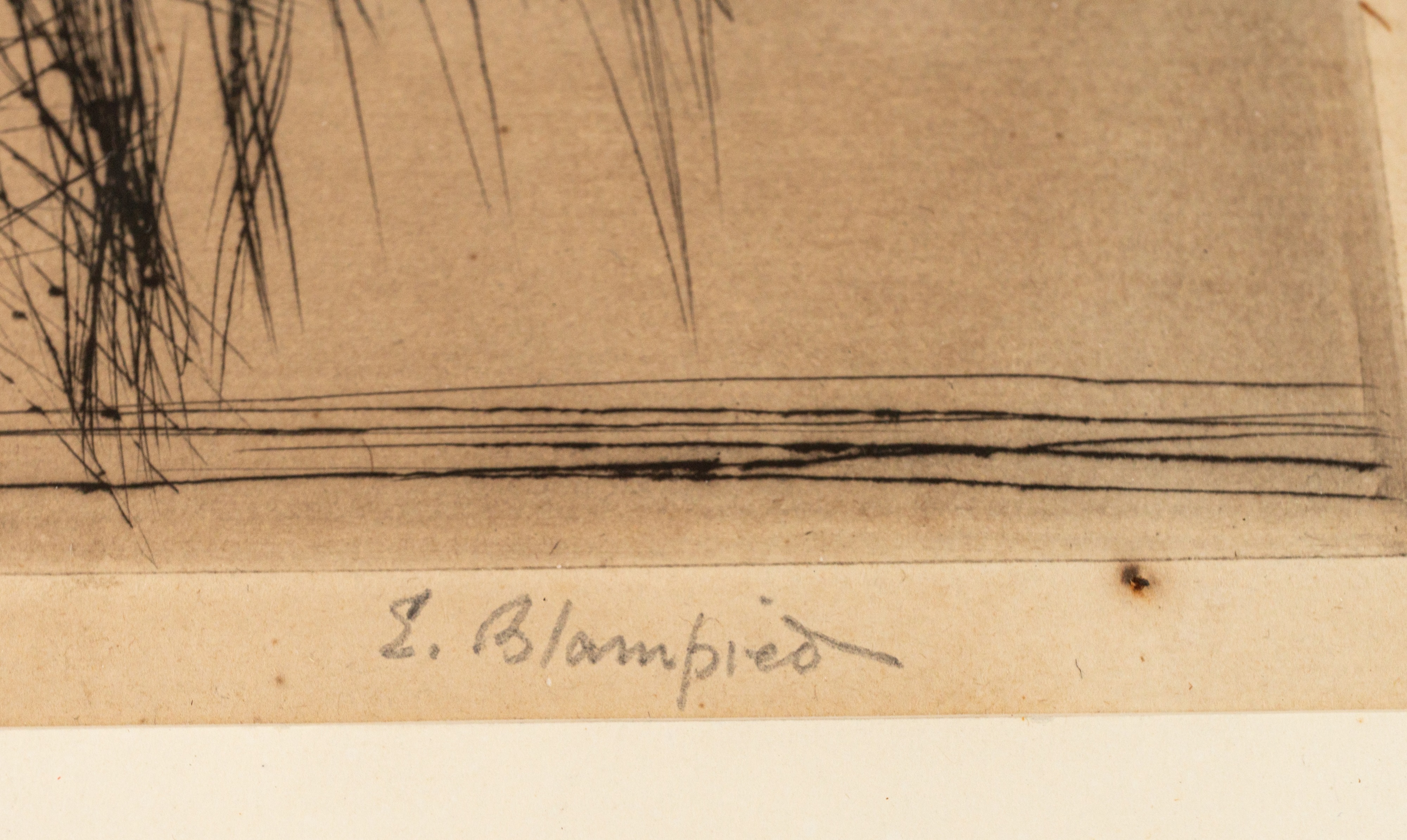 Pictures: Edmund Blampied (Jersey, 1886-1966) 'The Male Voice Choir' Etching Signed in pencil and nu - Image 3 of 4