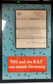 Posters/Militaria: WWII Propaganda/Recruitment poster for the RAF. 