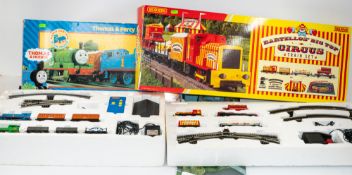 Toys: Two Hornby boxed OO-gauge model railways, Thomas & Percy Electric Train Set including radi