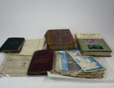 Ephemera: Reynold's New Map of London and Visitors Guide, dated 1874, printed on paper applied to li