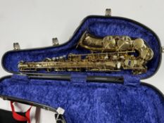 A Henri Selmer (Paris) Super Action 80 Series II Alto Saxophone, c.1991, with mother-of-pearl inlaid