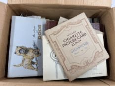 Cigarette Cards: a number of albums, including Household Hints, Speed, ARP, Dogs, Safety First, and 