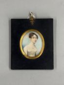 Art: English School, c.1800 Portrait miniature on ivory of Catherine Kent, née Ingram (1788-1869) In