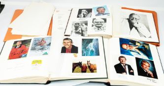 Autographs: an extensive collection of signed photographs of British celebrities, politicians and sp