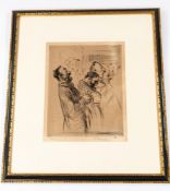Pictures: Edmund Blampied (Jersey, 1886-1966) 'The Male Voice Choir' Etching Signed in pencil and nu