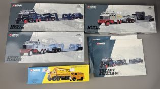 Toys: Diecast Corgi Heavy Haulage series including 17601 Hills of Botley Scammell Constructor 24 Whe