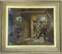 William Weir (British, d.1865) The Newest Recruit Signed 'W Weir 1860' bottom right Oil on canvas In