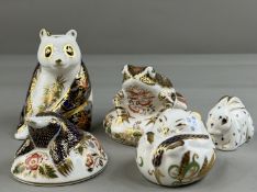 Ceramics: Royal Crown Derby; a group of five paperweights, to include a limited edition Old Imari fr