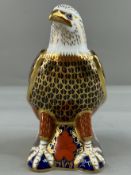 Ceramics: Royal Crown Derby; a paperweight in the form of a bald eagle, 16.5cm, date code for 1996, 