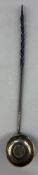 Decorative Arts: a late 18th or early 19th century toddy ladle, with twisted baleen handle and unmar