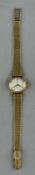 Watches: a ladies yellow metal cased Rolex cocktail wristwatch, the strap marked 18ct, the case 750 