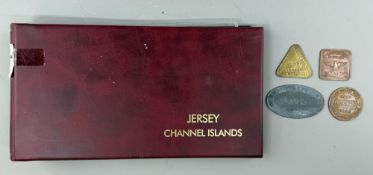 Militaria: an album of Second World War envelopes and postcards marked from occupied Jersey, togethe