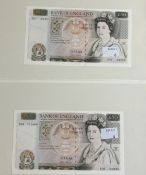 Banknotes: Bank of England, Graham Kentfield, series D, £50 notes (2), serial numbers E01 122057, E3