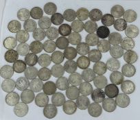 Coins: German 10-Mark coins, condition varies from fine to mainly extremely fine, dates 1972 Munich 