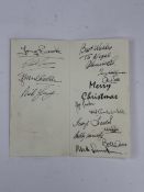 Sports Memorabilia: Manchester City, 1968-69 season, a Christmas card signed by 14 squad members inc