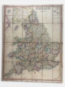 Maps: Laurie's New Map Of England And Wales, established on the triangles of the Grand Survey, by Le