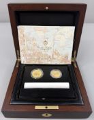 Coins: The East India Company two proof coin limited edition set comprising a 2015 24ct gold one moh