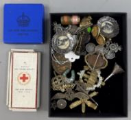 Militaria: a number of silver and marcasite sweetheart brooches for the RAF, Royal Artillery, etc; o