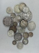 Coins: Silver coins, British coinage, Victoria to George V, 92.5 fine, crown, double florin, half cr