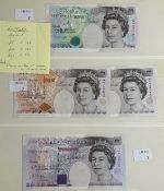 Banknotes: Bank of England, Graham Kentfield, series E, £5 serial number R24 685146, uncirculated, £