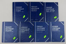 Coins: 7 British coin folders by the Whitman Publishing Company or Don Hirschhorn Ltd, all complete,