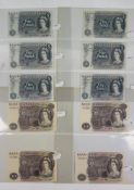 Banknotes: J S Fforde, £10 notes x 4 prefix, A51, A70, A85, A51, £5 notes x 6 prefix Y59, Z27 X2, R2