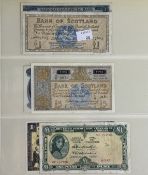 Banknotes: Bank of Scotland, £1 Bilsland & William Watson, CO 887803, VF, £5 Bilsland & Will