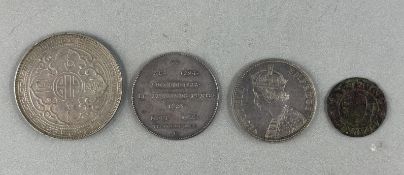 Coins and Tokens: British trade token one dollar minted between 1895-1935, Somerset 1667 token, Taun