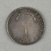 Coins: Chilean 1 Peso coin, silver, 26.8 grams.