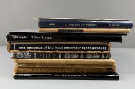 Ten books and catalogues relating to glass paperweights, including 'Paperweights: Flowers which clot