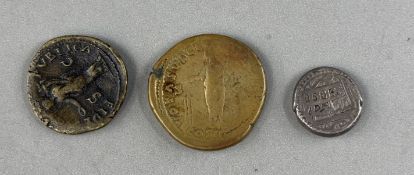 Coins: Roman Vespasian 69-79 AD, 8th consulship, the coin between 77-78 AD, Antoninus Pius 138-161 A