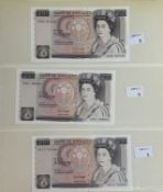 Banknotes: Bank of England, Graham Kentfield, £10 notes (3), serial numbers KN26 264256, KN01 266627