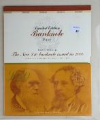 Banknotes: Bank of England, Merlyn Lowther, limited edition pair of £10 notes limited to 1000 sets, 