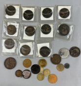 Coins: miscellaneous copper coins, tokens and forgeries.
