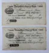 Banknotes: Dartmouth Bank for John Hine & Henry Joseph Holdsworth, £1 note serial number B9868, 