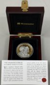 Coins: a Guernsey 2012 Queen Elizabeth II Diamond Jubilee 22ct gold proof £5 coin, enhanced to the d