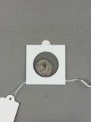 Ancient Coins: Roman Empire Herennia Etruscilla silver Antollinianus, Diadem Bust, reverse Pudicitia