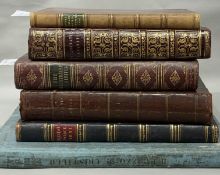 Books: The Illustrated Exhibitor, two volumes both by John Cassel, quarter leather-bound marble