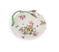 A Worcester 'Blind Earl' sweetmeat dish, c.1758-60, finely painted probably in the Giles atelier wit