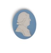 A Wedgwood Jasperware portrait plaque of Granville Leveson-Gower, c.1782, attributed to William Hack