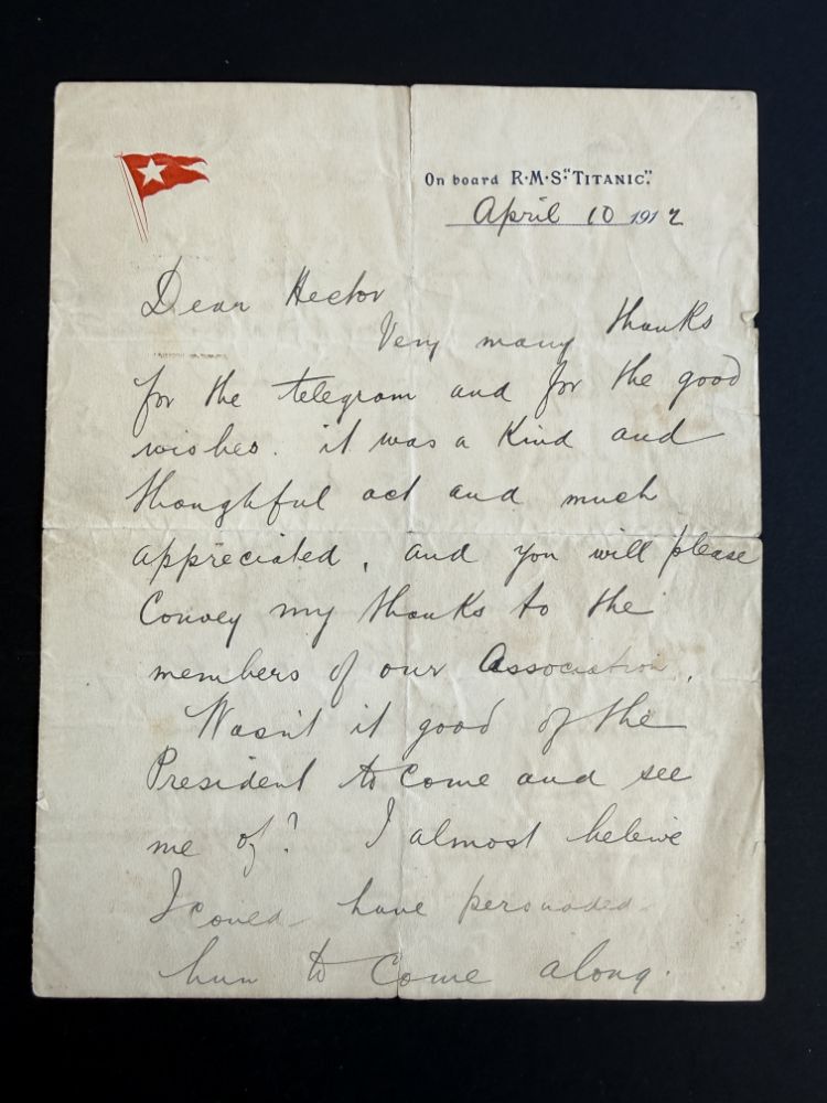 Online Timed Auction of Titanic, White Star, Transport and Icons of the 20th Century.