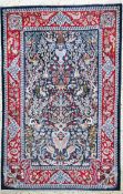 Esfahan fein, Persien, Mitte 20.Jhd, Korkwolle mit und auf