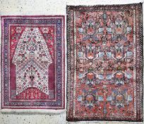 2 Lots Kaschkuli & Hamadan, Persien, Mitte 20.Jhd, Wolle